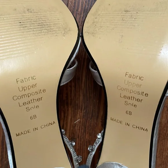 Special Occasions By Saugus Shoe Rhinestone Strappy Shakira Heels - Picture 7 of 12